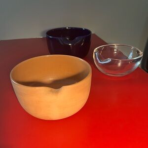 Vintage 1970’s Elsa Peretti Tiffany Co Terracotta Thumbprint bone Bowl Italy